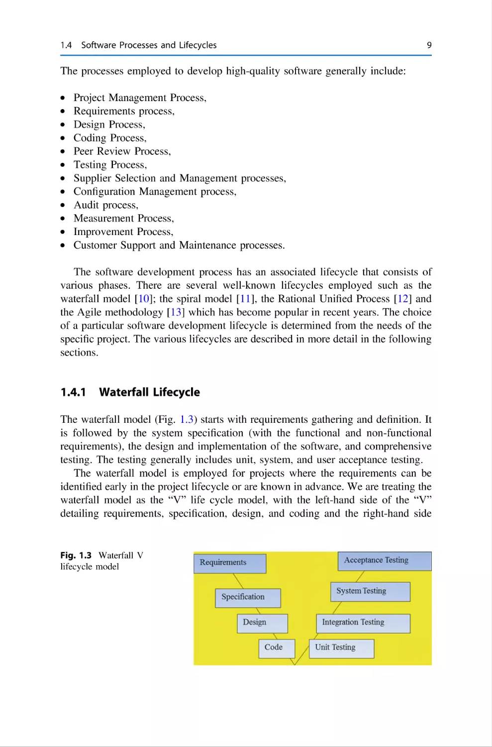 1.4.1 Waterfall Lifecycle