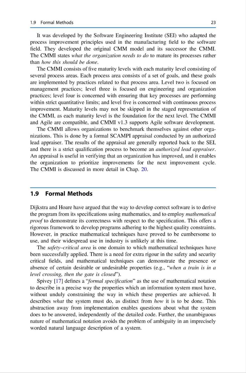 1.9 Formal Methods