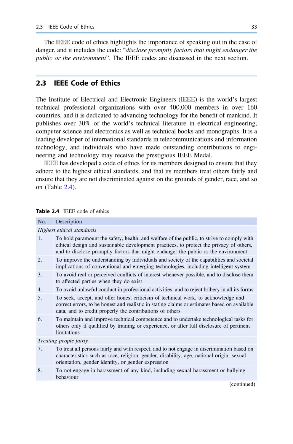 2.3 IEEE Code of Ethics