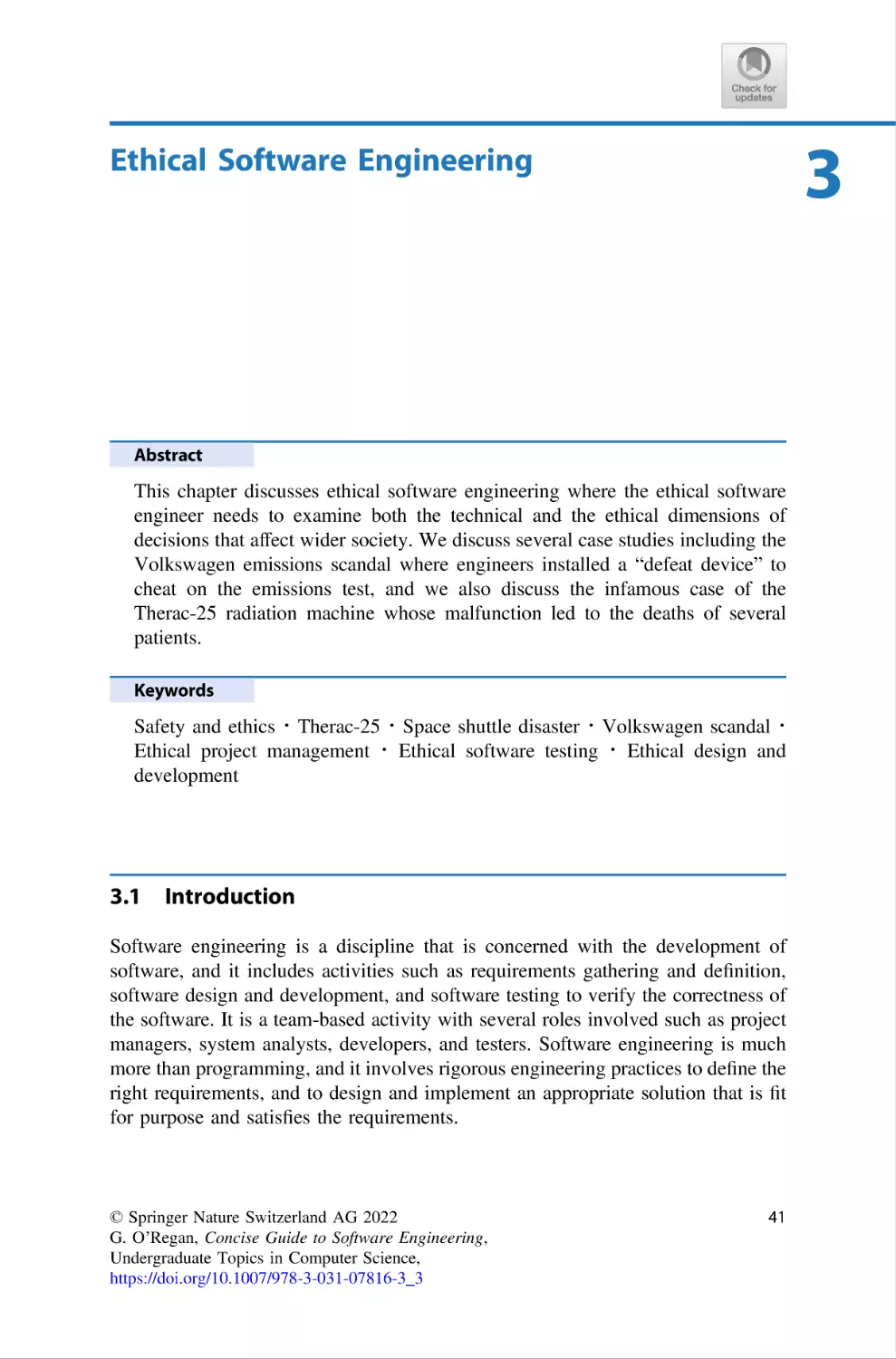 3 Ethical Software Engineering
3.1 Introduction