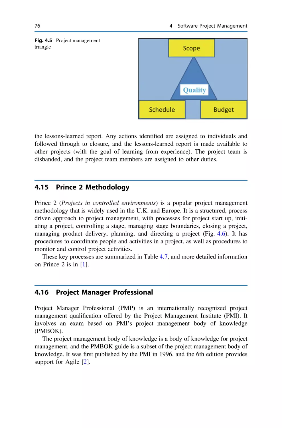 4.15 Prince 2 Methodology
4.16 Project Manager Professional