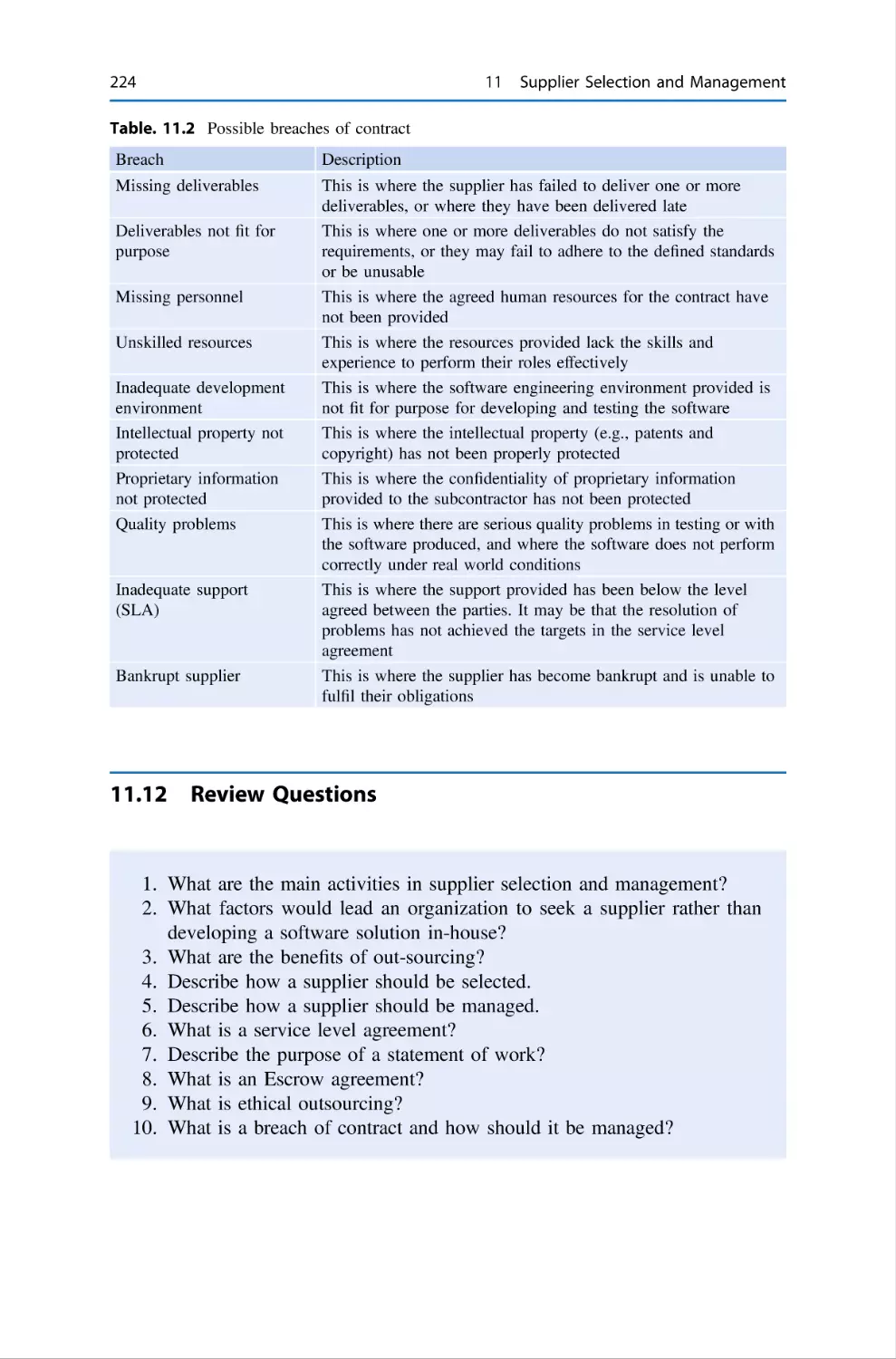 11.12 Review Questions