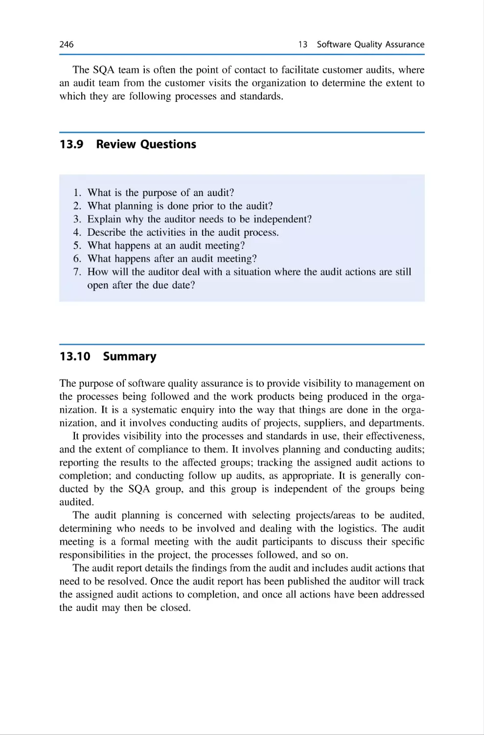 13.9 Review Questions
13.10 Summary