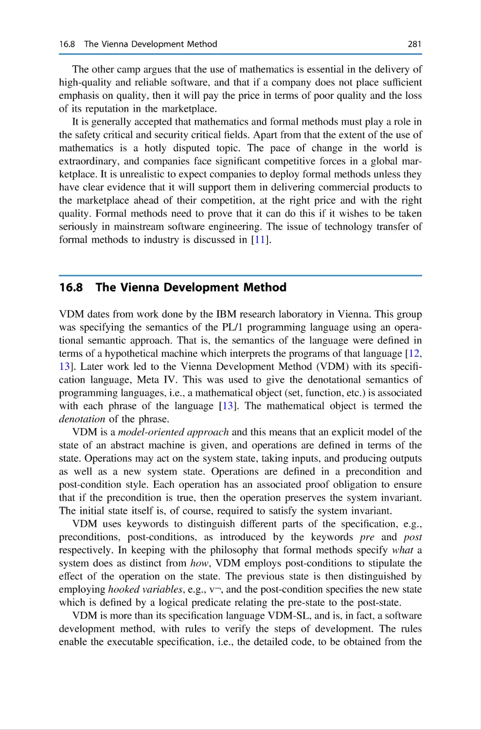 16.8 The Vienna Development Method