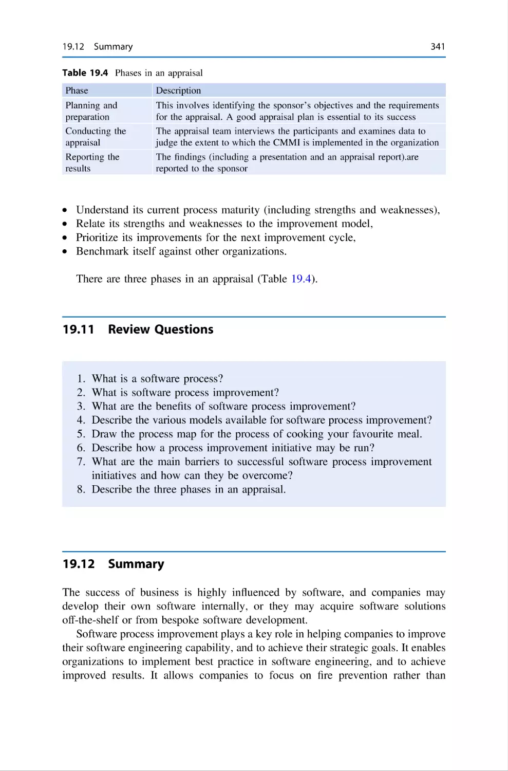 19.11 Review Questions
19.12 Summary