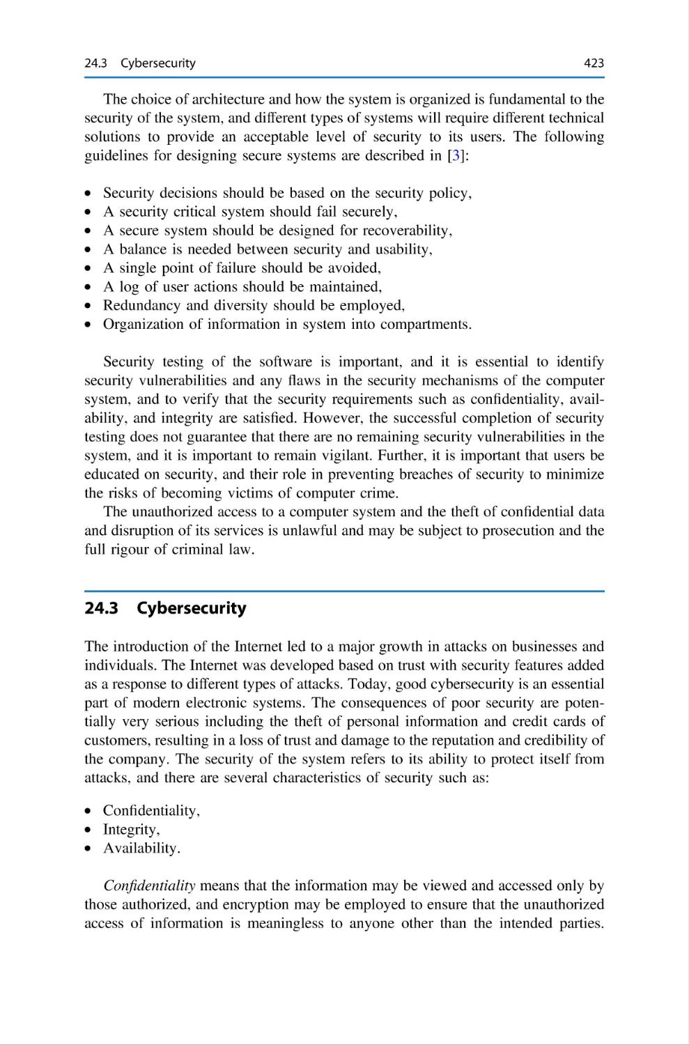 24.3 Cybersecurity