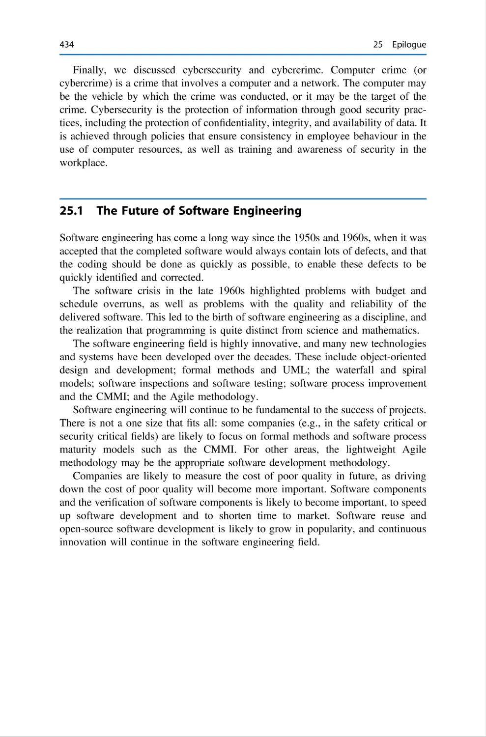 25.1 The Future of Software Engineering