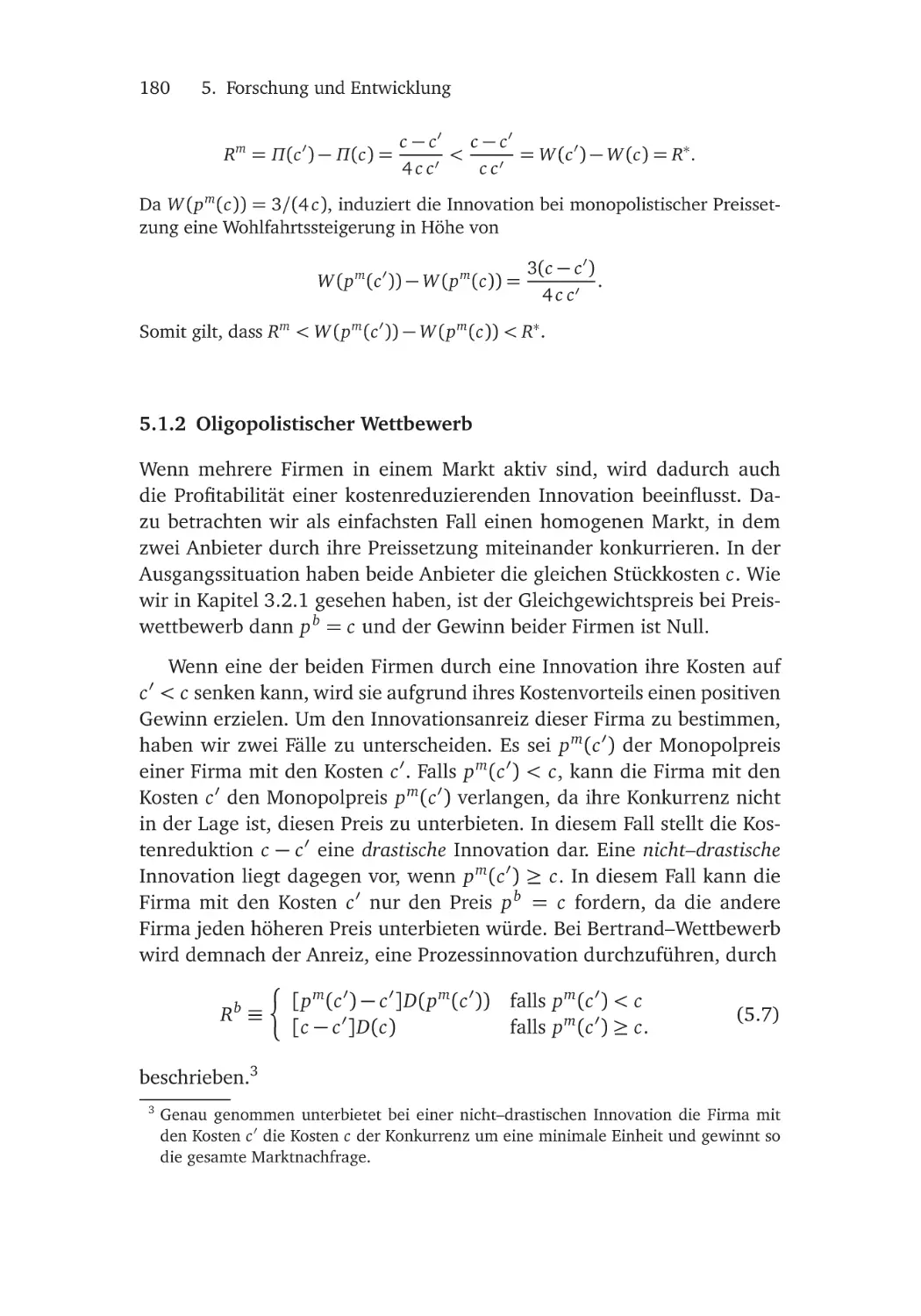 5.1.2 Oligopolistischer Wettbewerb