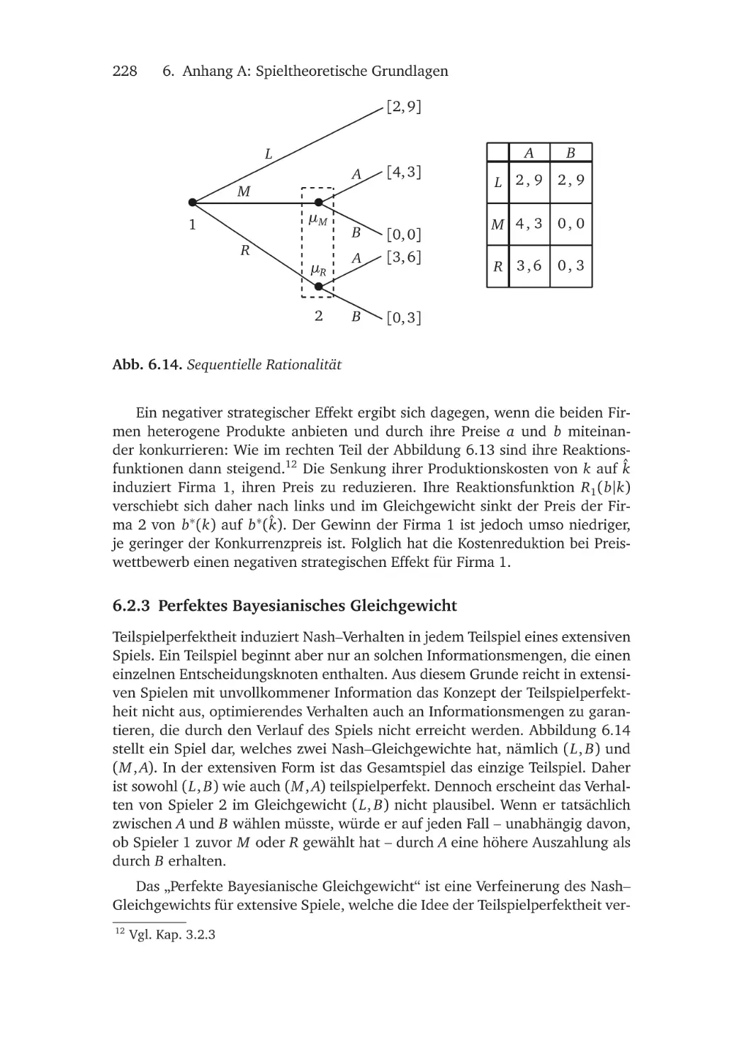 6.2.3 Perfektes Bayesianisches Gleichgewicht