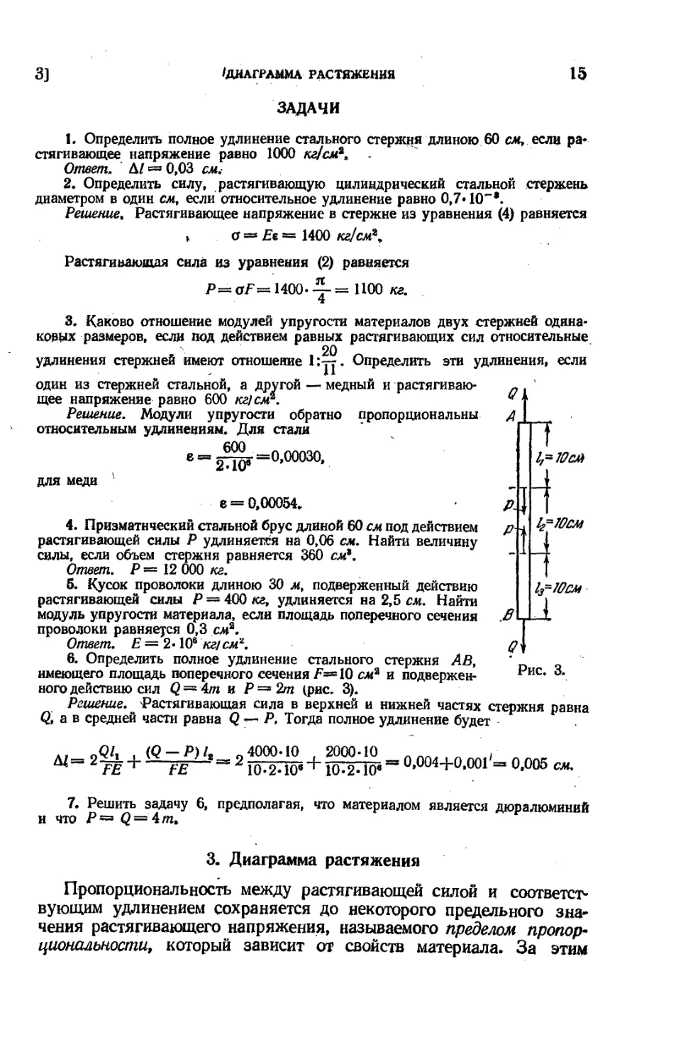 3. Диаграмма растяжения