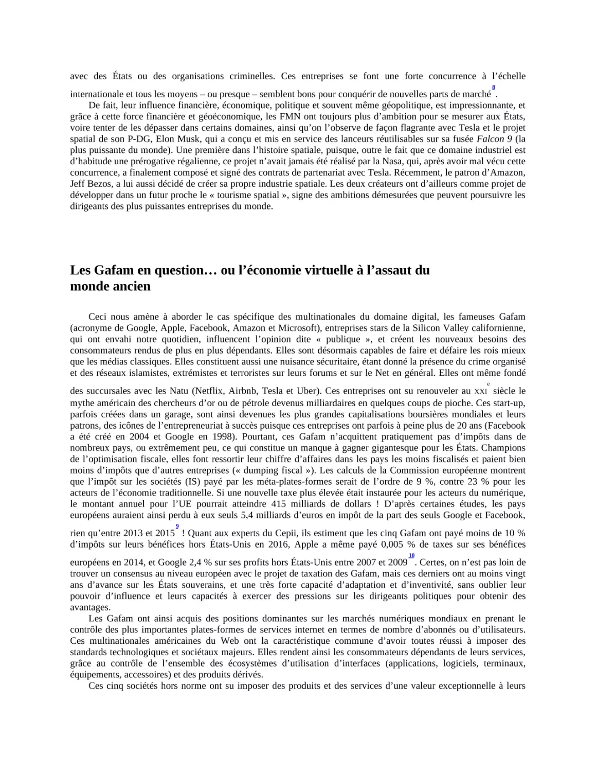 Les Gafam en question… ou l’économie virtuelle à l’assaut du monde ancien