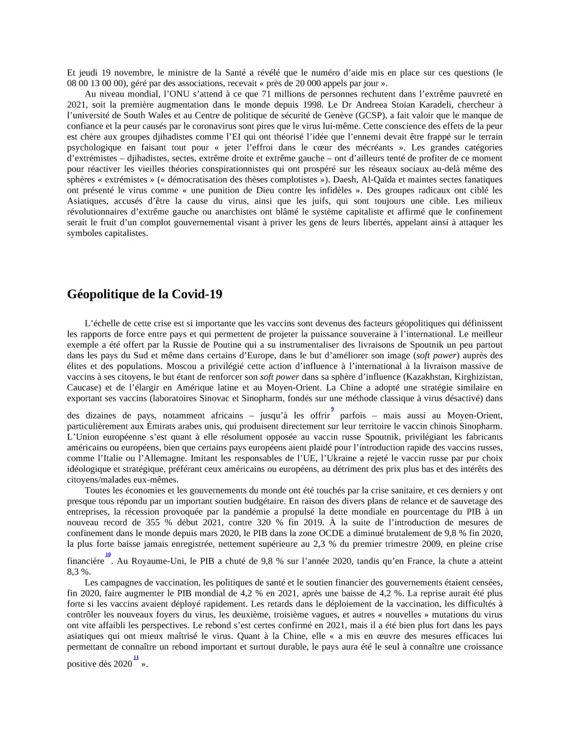 Géopolitique de la Covid-19