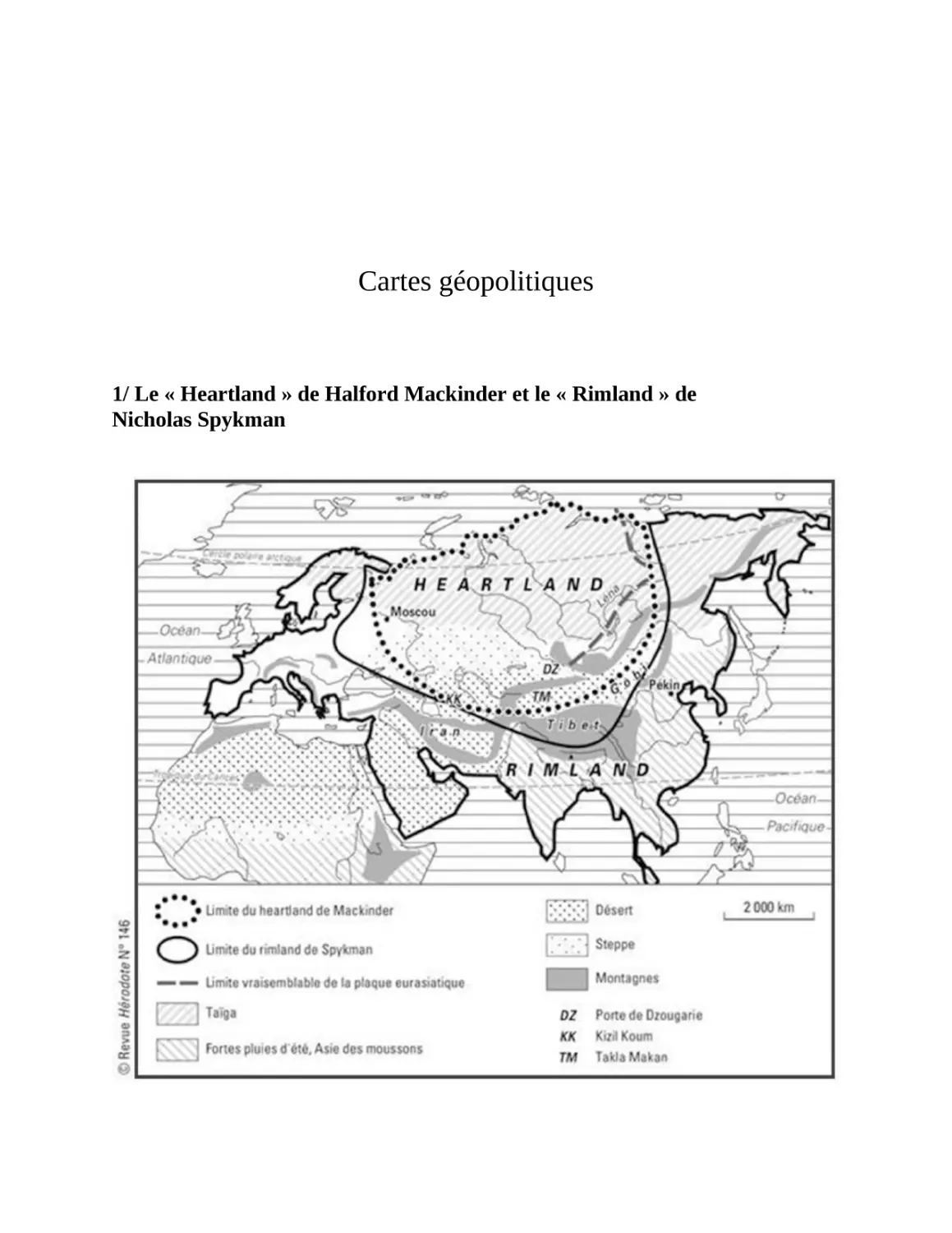 Cartes géopolitiques