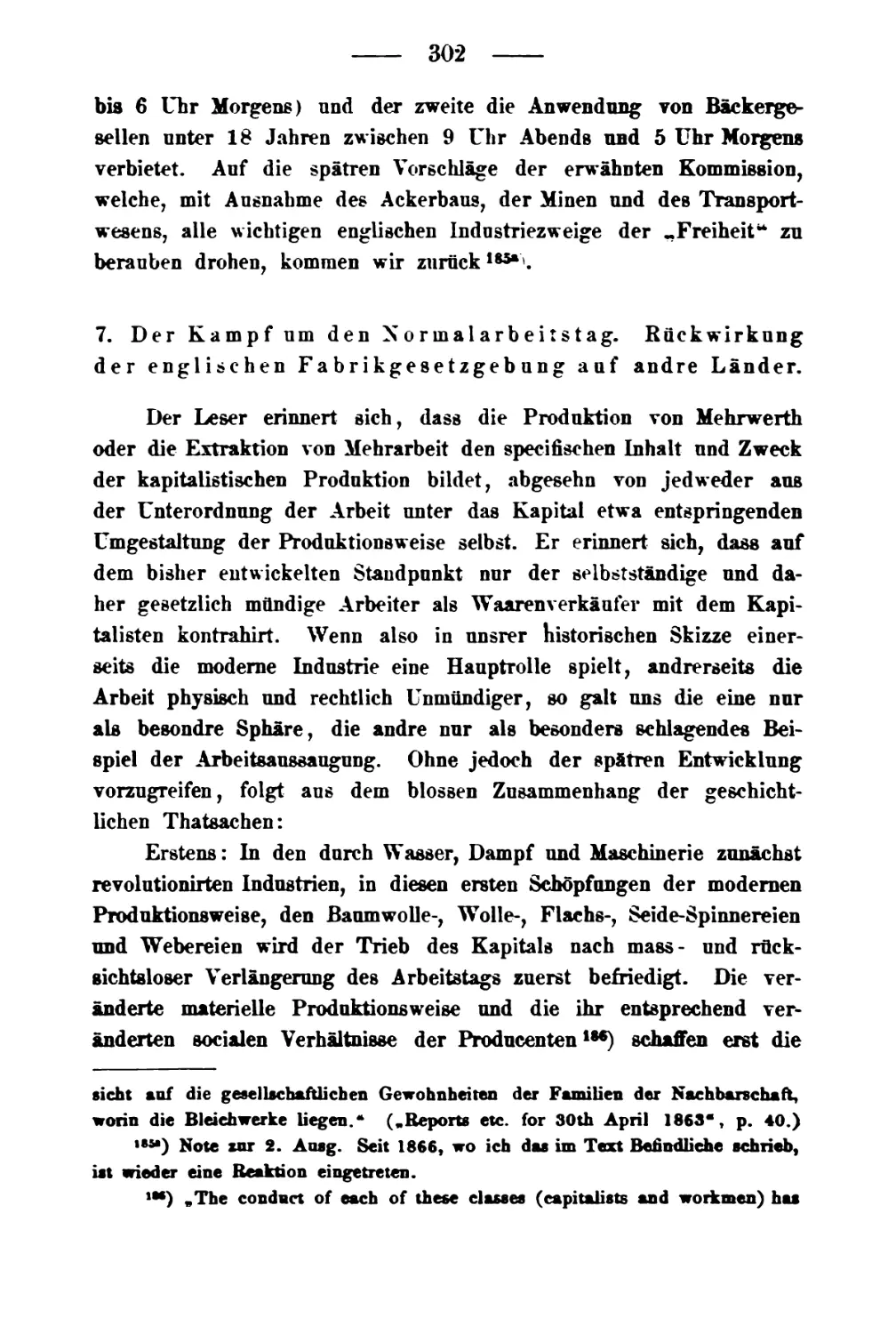 7. Der Kampf um den Normalarbeitstag. Rückwirkung der englischen Fabrikgesetzgebung auf andre Länder