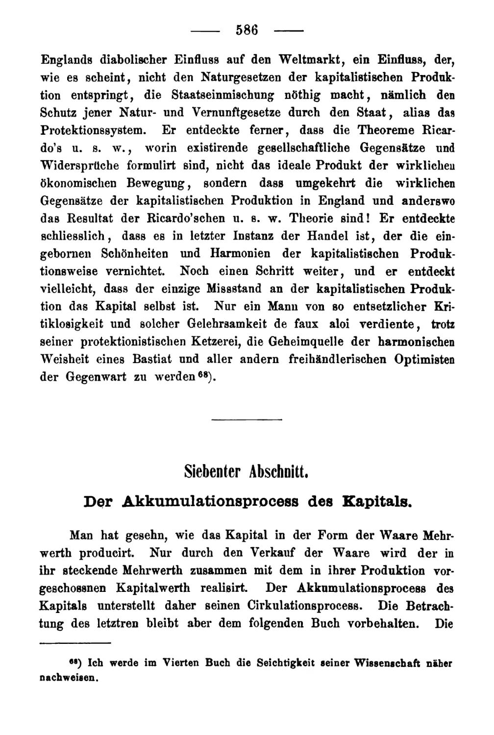 SIEBENTER ABSCHNITT. Der Akkumulationsprozeß des Kapitals