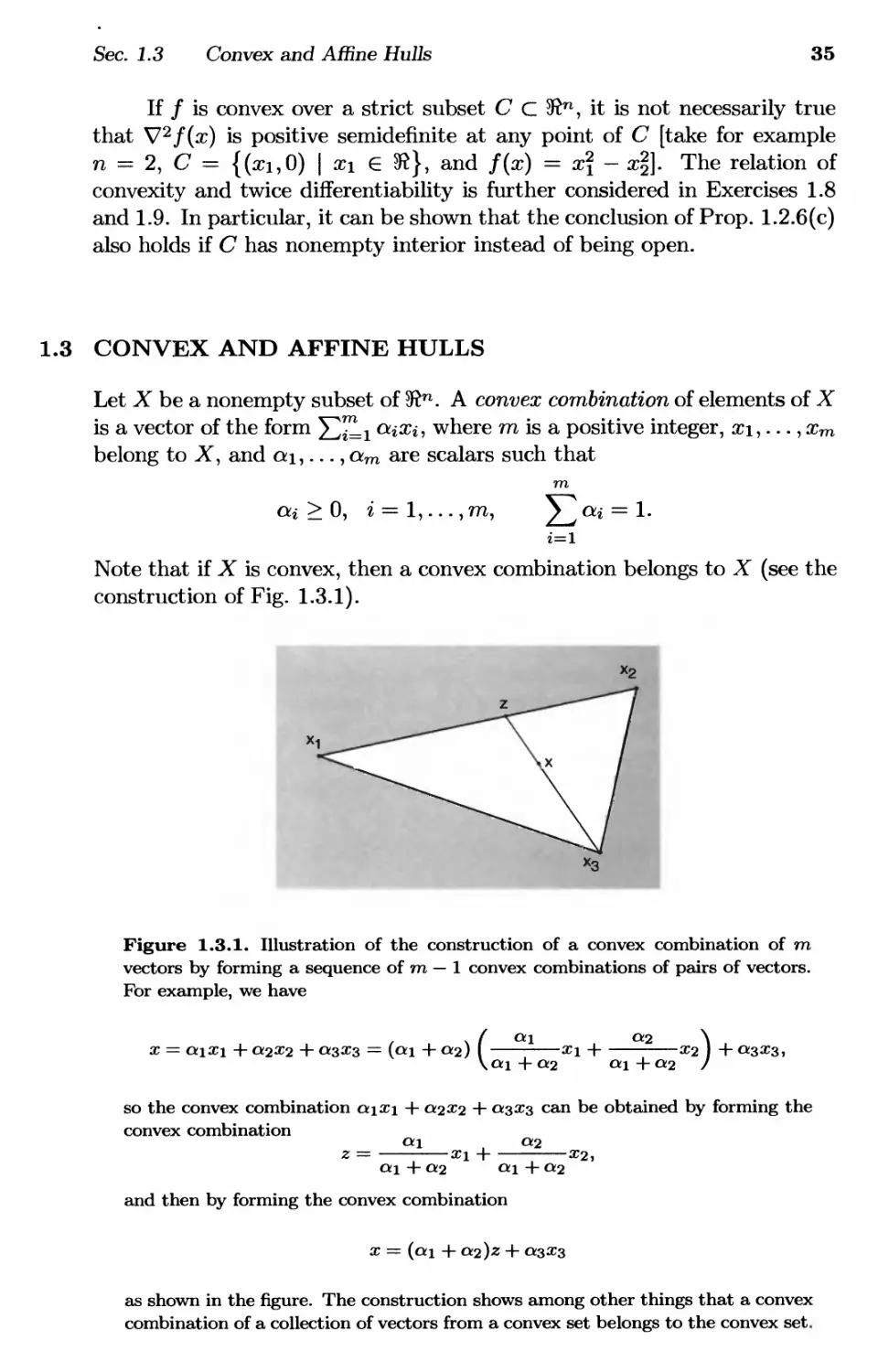 1.3. Convex and Affine Hulls 35