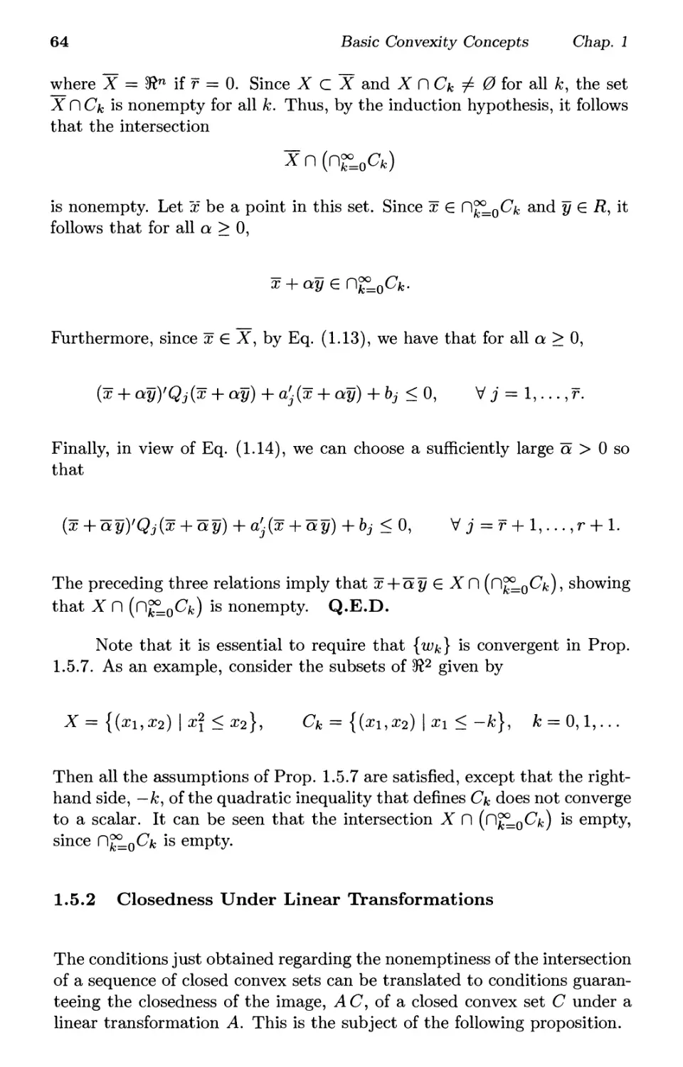 1.5.2. Closedness Under Linear Transformations 64