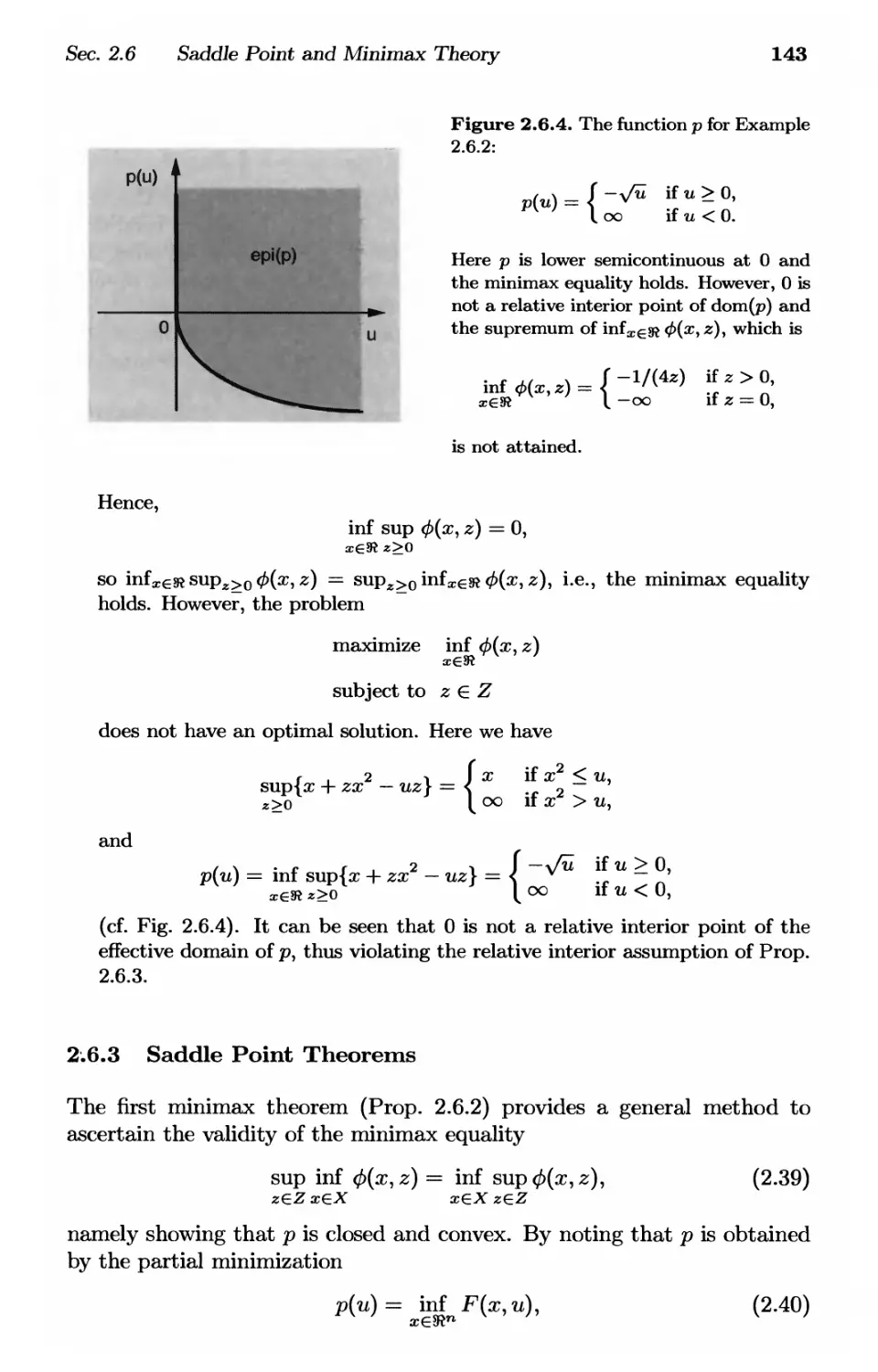 2.6.3. Saddle Point Theorems 143