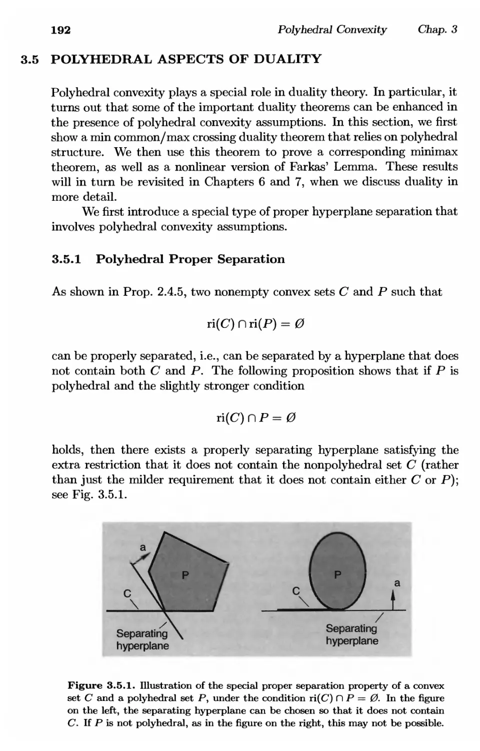 3.5. Polyhedral Aspects of Duality192