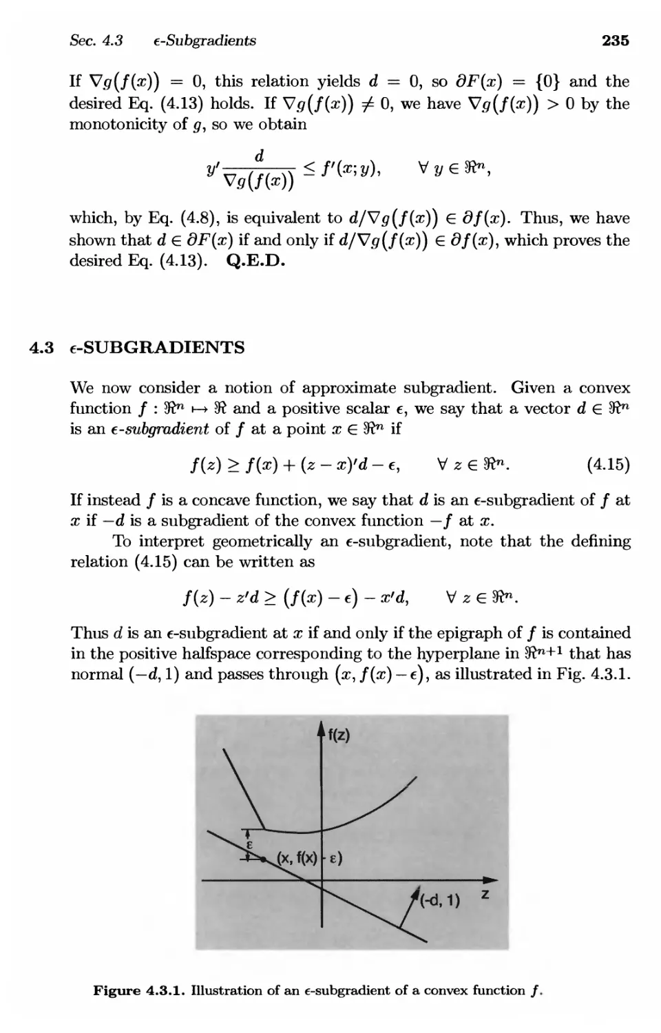 4.3. e-Subgradients 235