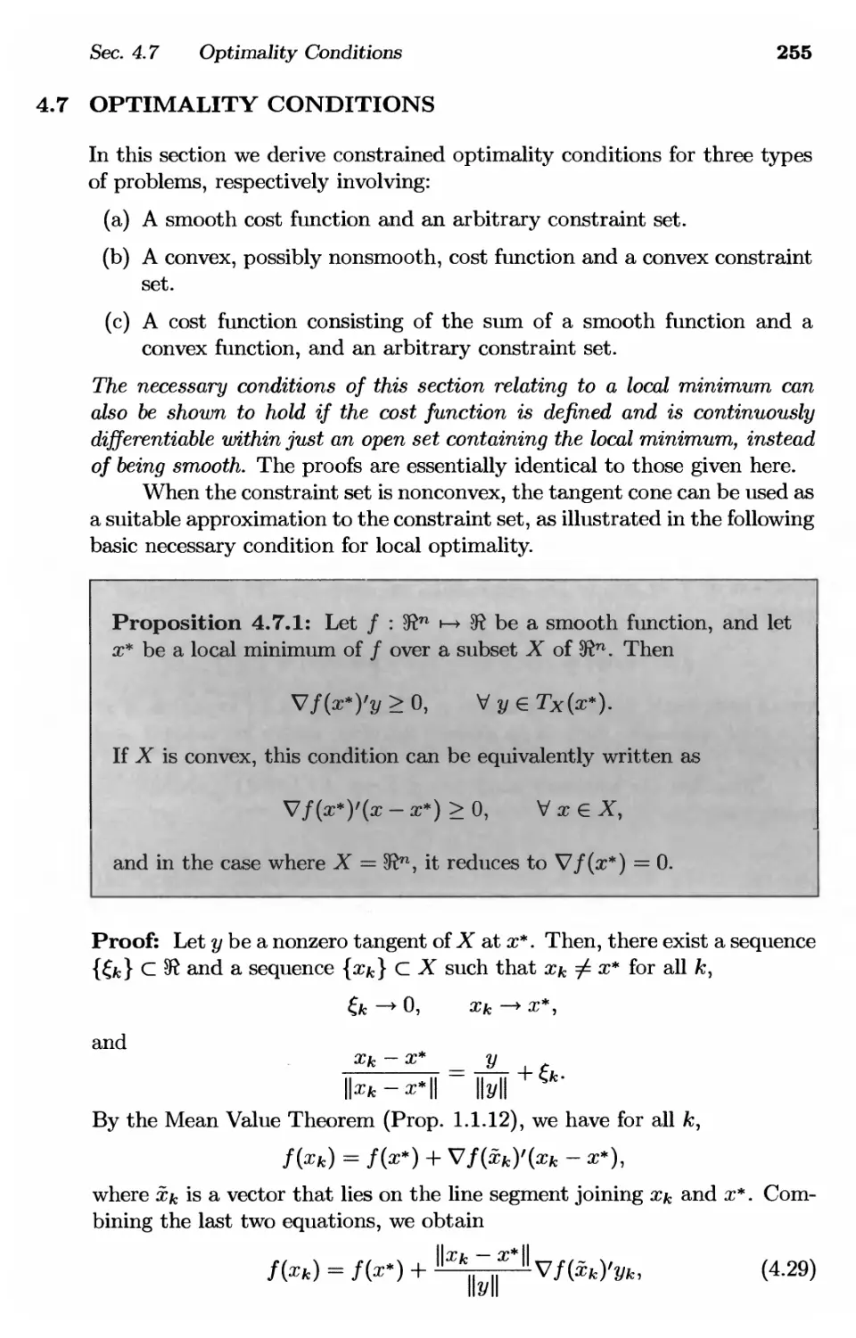 4.7. Optimality Conditions 255