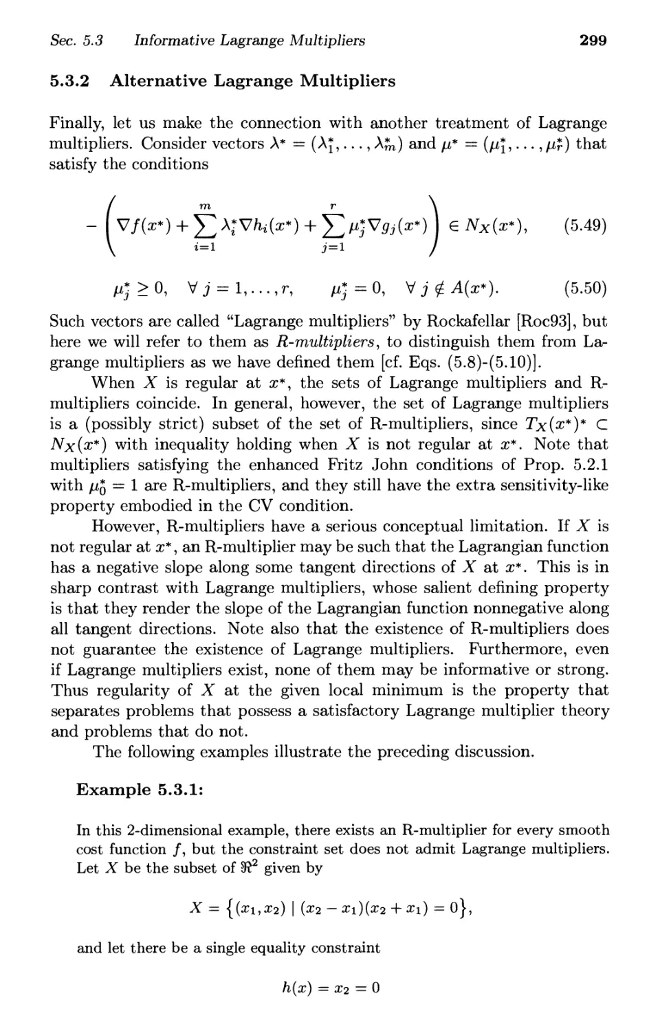 5.3.2. Alternative Lagrange Multipliers  299