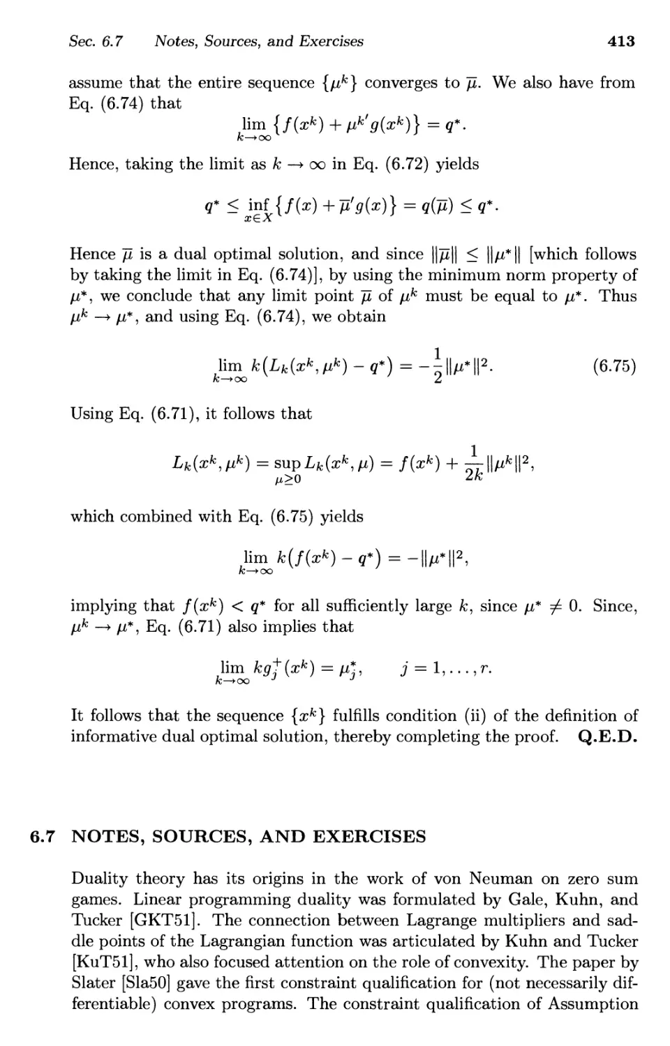 6.7. Notes, Sources, and Exercises 413