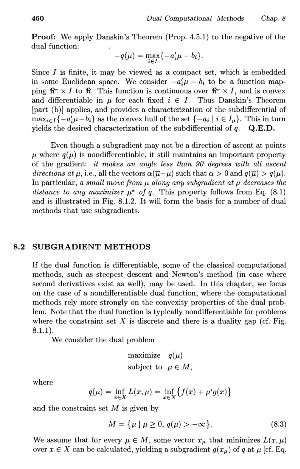 8.2. Subgradient Methods 460