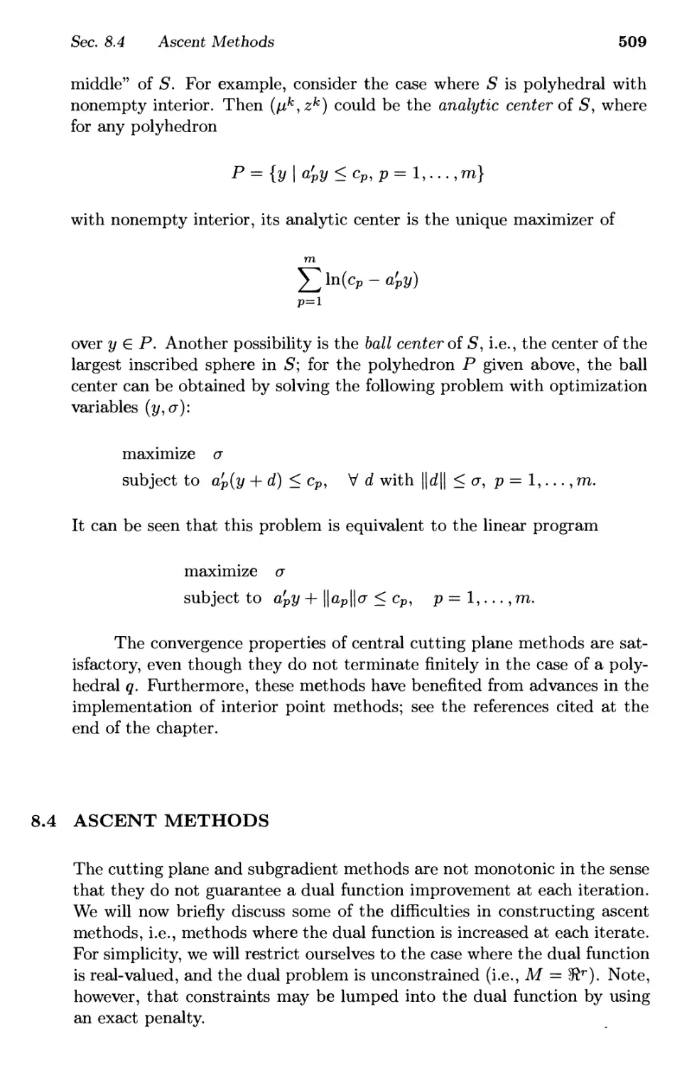 8.4. Ascent Methods 509