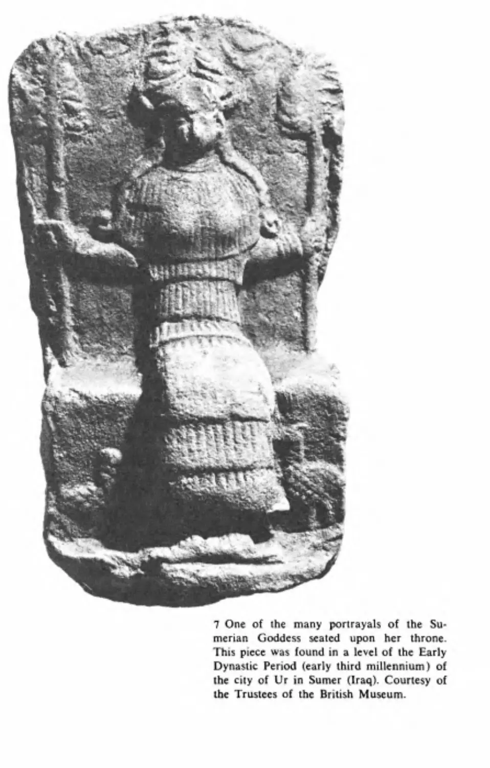 Enthroned Sumerian Goddess