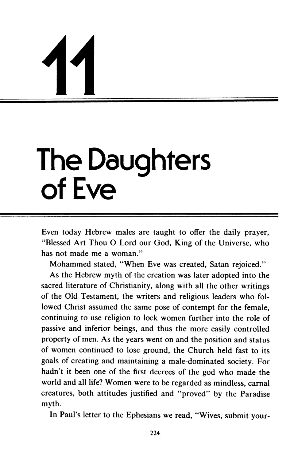 11 The Daughters of Eve