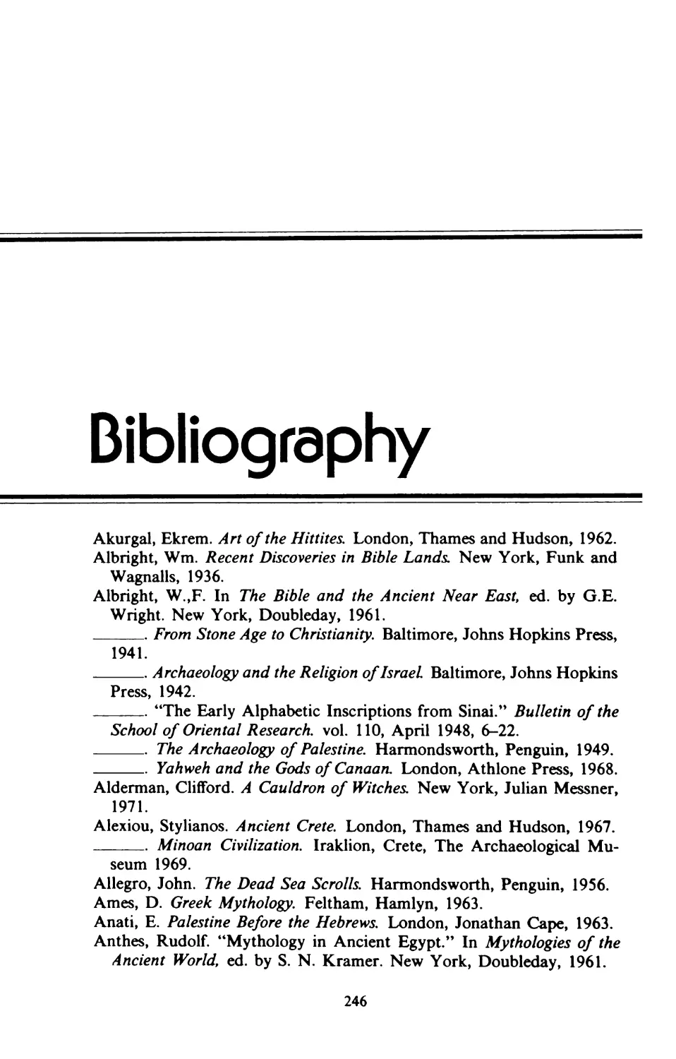 Bibliography