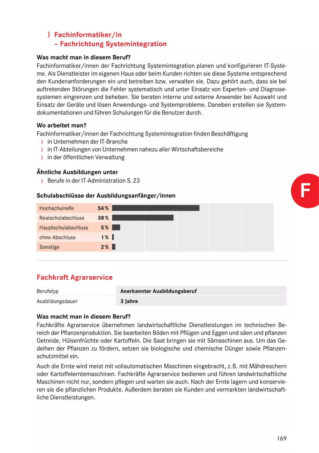 Fachrichtung Systemintegration
Fachkraft Agrarservice
Fachrichtung Systemintegration
Fachkraft Agrarservice