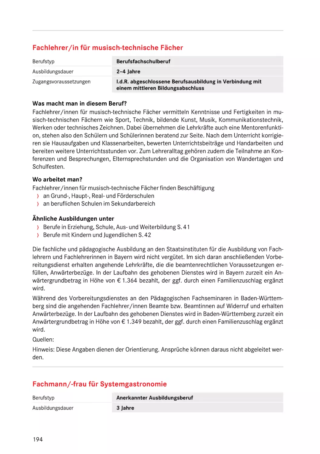 Fachmann/-frau für Systemgastronomie
Fachlehrer/in für musisch-technische Fächer
Fachlehrer/in für musisch-technische Fächer
Fachlehrer/in für musisch-technische Fächer
Fachmann/-frau für Systemgastronomie
Fachmann/-frau für Systemgastronomie
Fachlehrer/in für musisch-technische Fächer