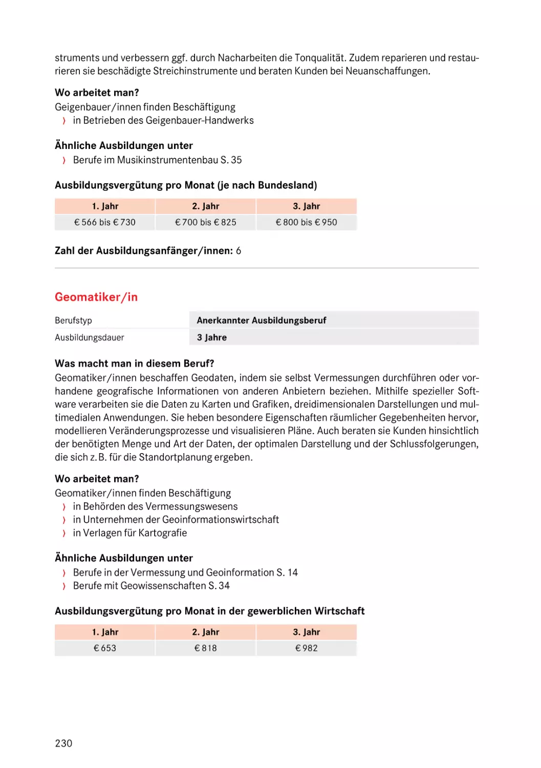 Geomatiker/in
Geomatiker/in
Geomatiker/in
Kartograf/in
Geomatiker/in