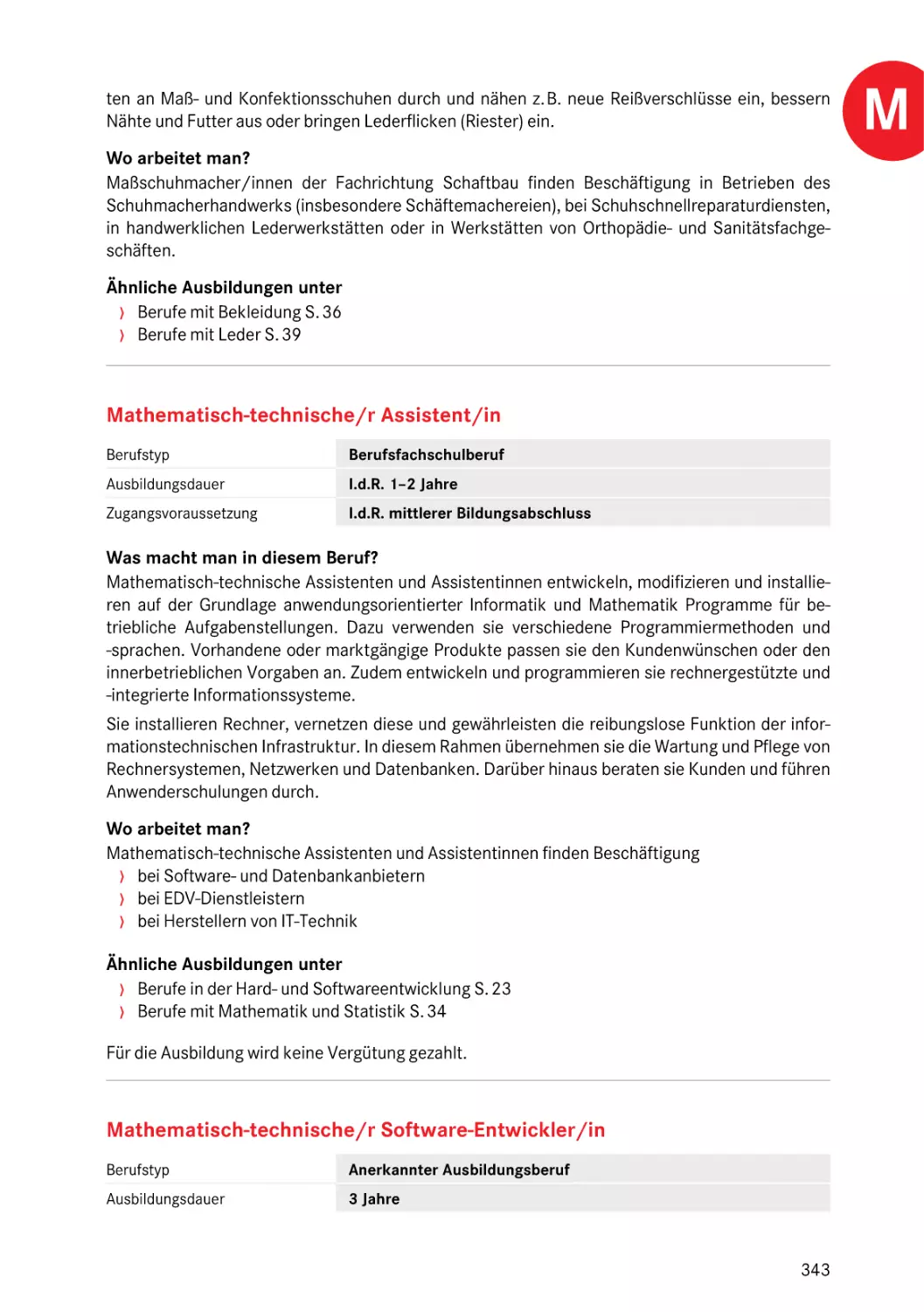 Mathematisch-technische/r Assistent/in
Mathematisch-technische/r Software-Entwickler/in
Mathematisch-technische/r Assistent/in
Mathematisch-technische/r Software-Entwickler/in
Mathematisch-technische/r Assistent/in
Mathematisch-technische/r Assistent/in
Mathematisch-technische/r Software-Entwickler/in