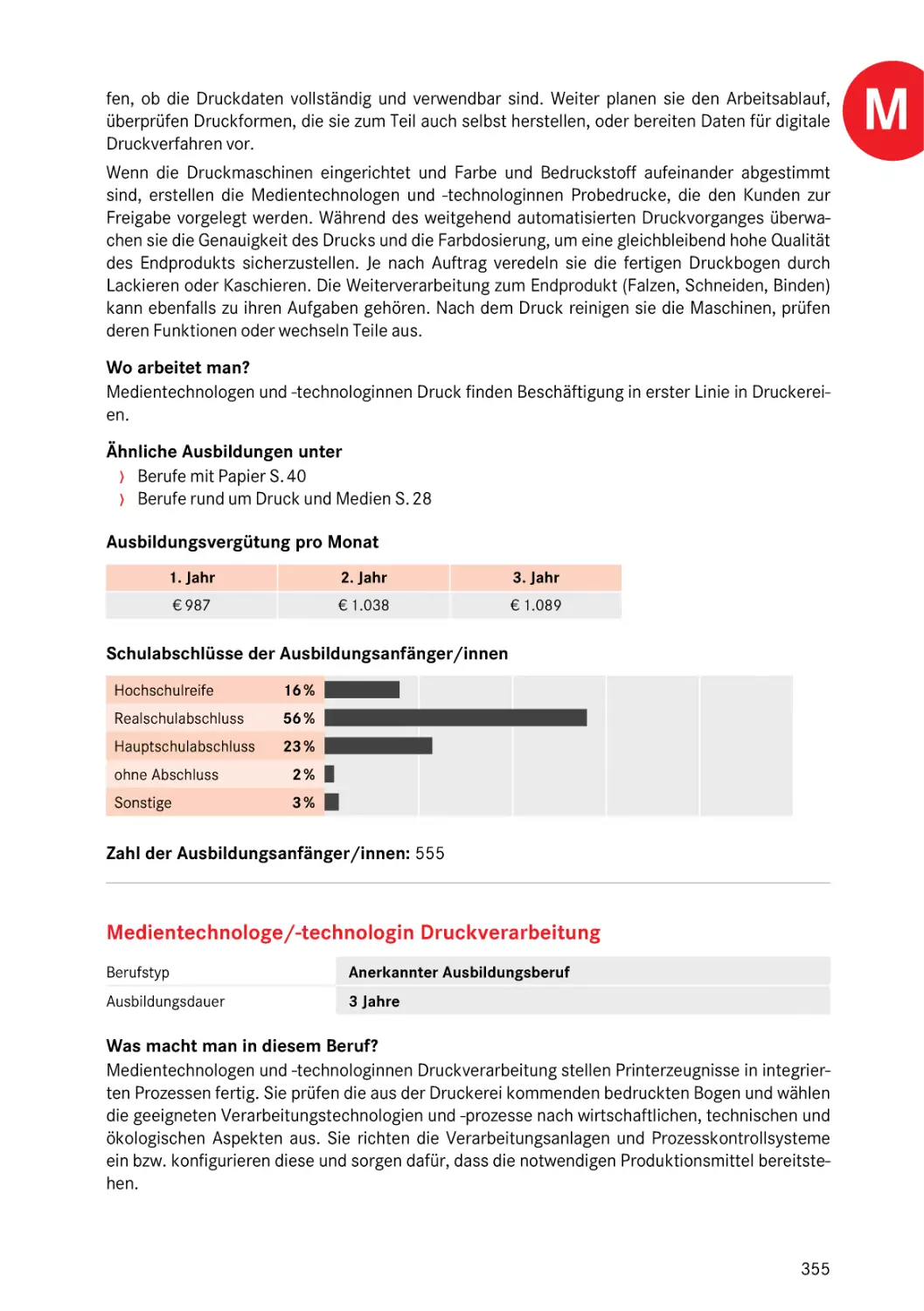 Medientechnologe/-technologin Druckverarbeitung
Medientechnologe/-technologin Druckverarbeitung
Medientechnologe/-technologin Druckverarbeitung