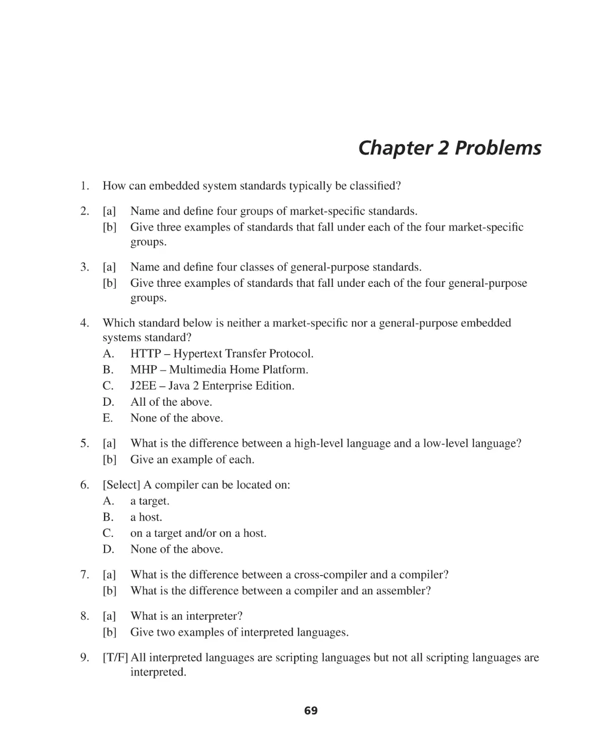 Chapter 2 Problems