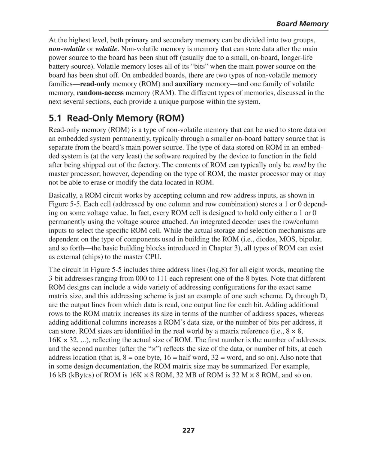 5.1 Read-Only Memory (ROM)
