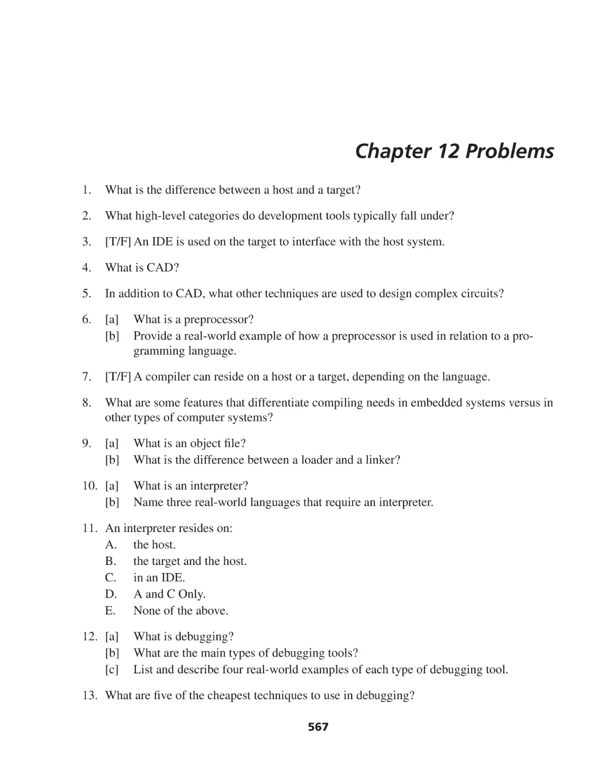 Chapter 12 Problems