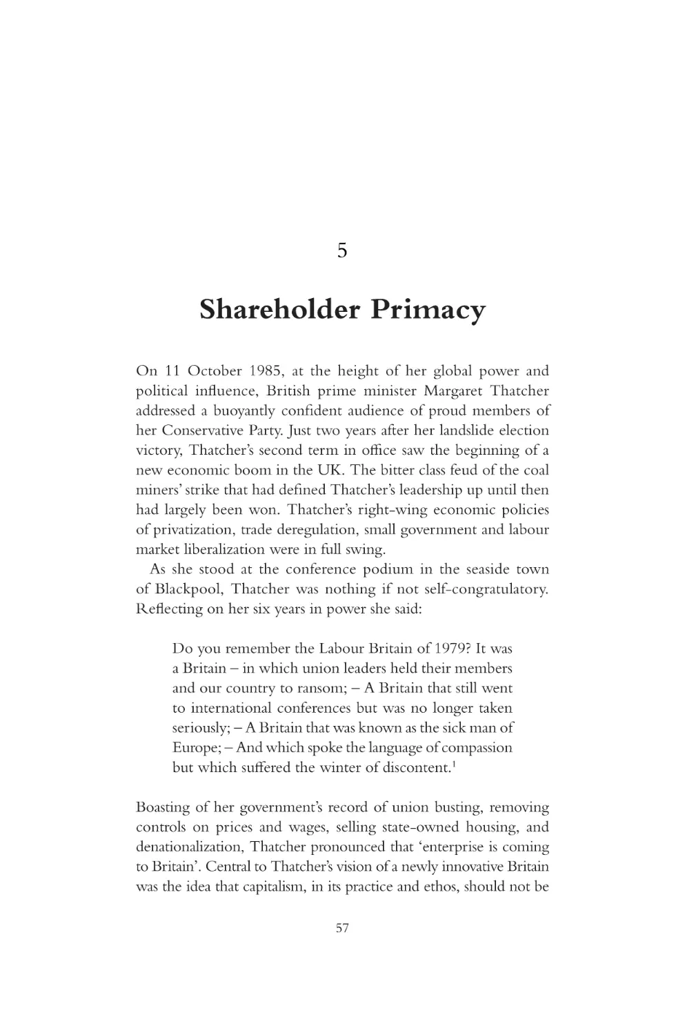 5 Shareholder Primacy