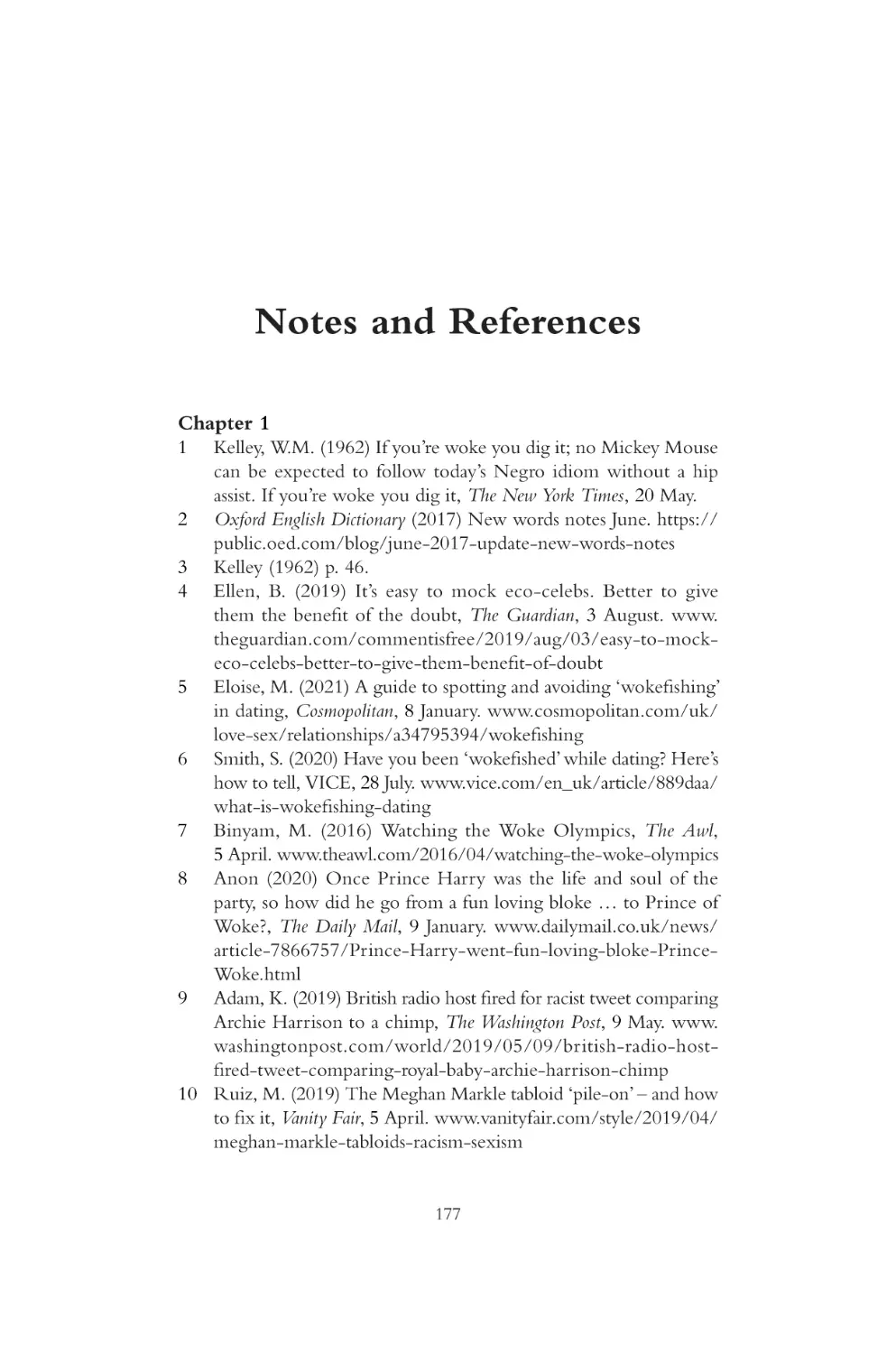 Notes and References