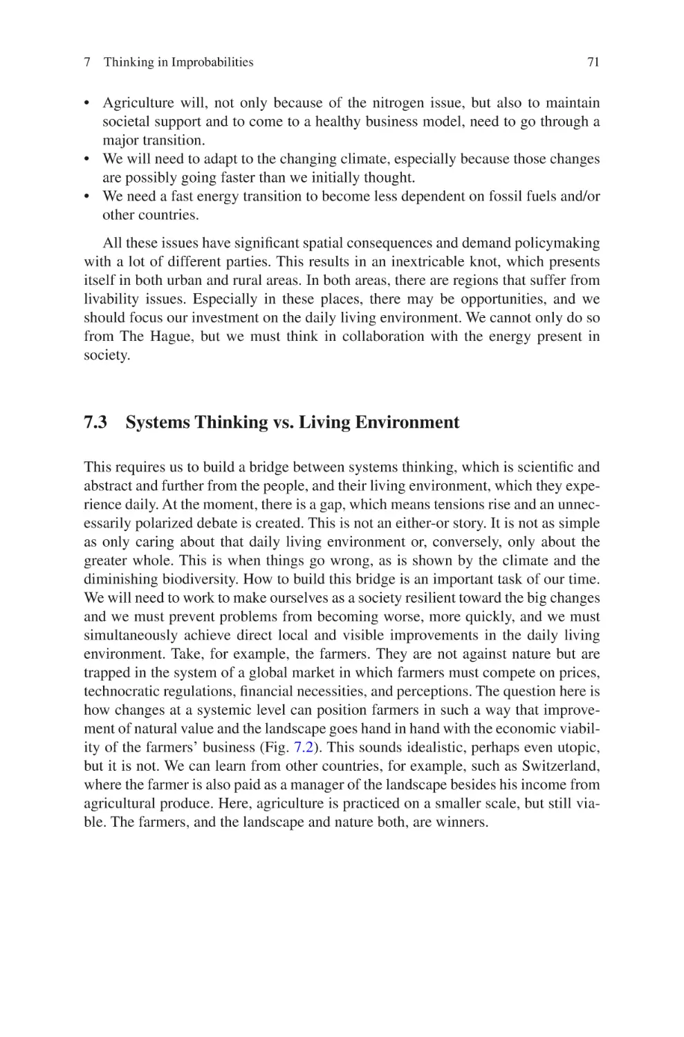 7.3 Systems Thinking vs. Living Environment