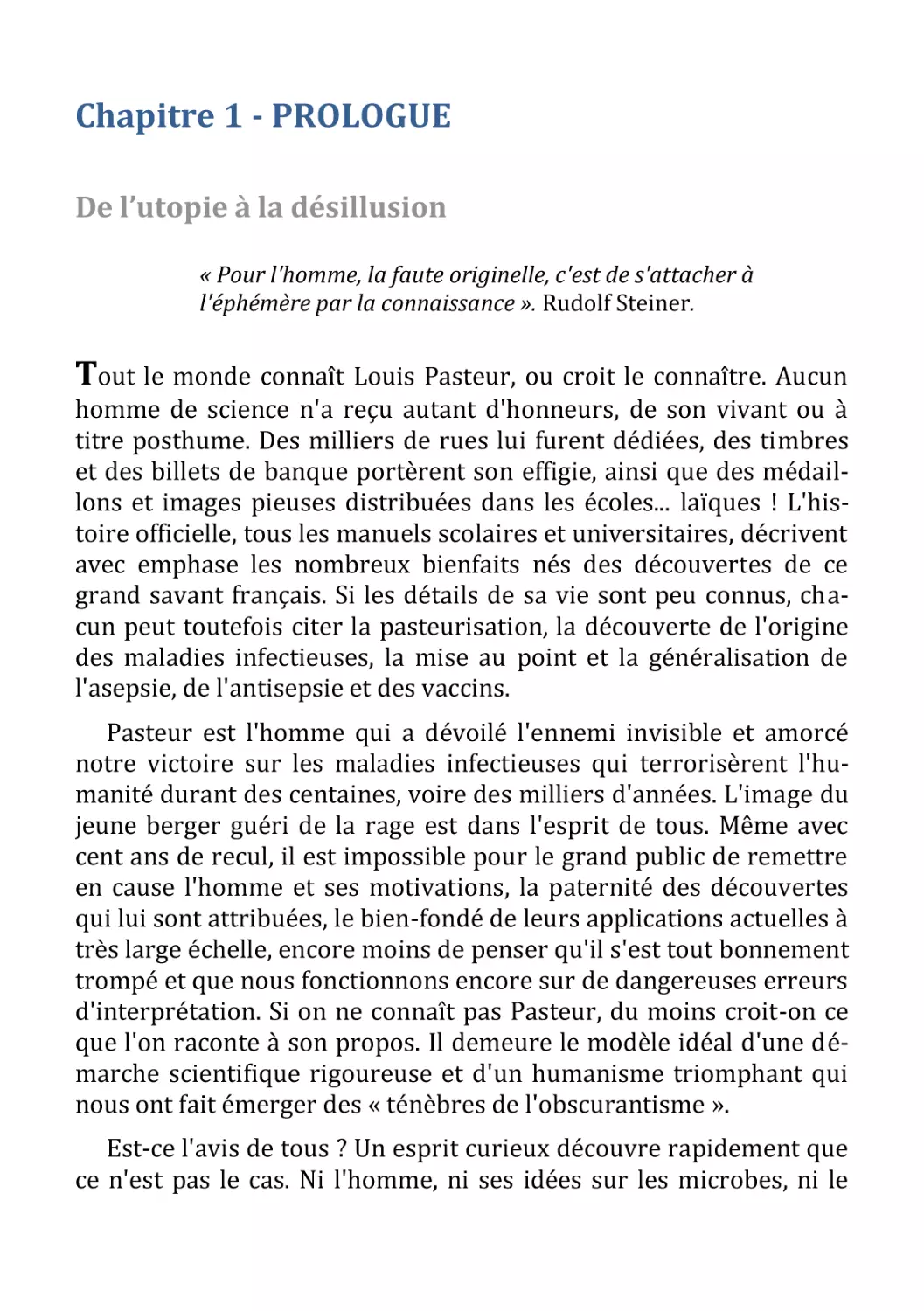 Chapitre 1 - PROLOGUE
De l’utopie à la désillusion