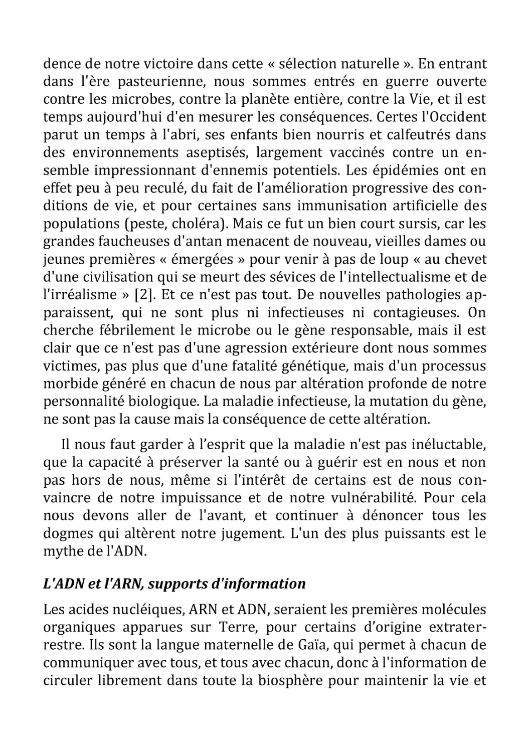 L'ADN et l'ARN, supports d'information