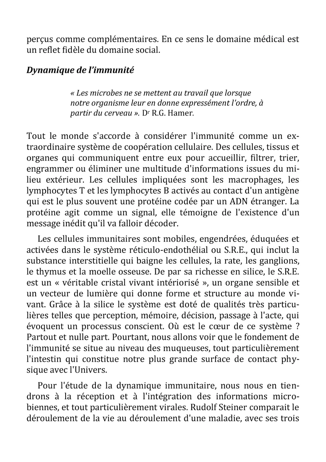 Dynamique de l’immunité