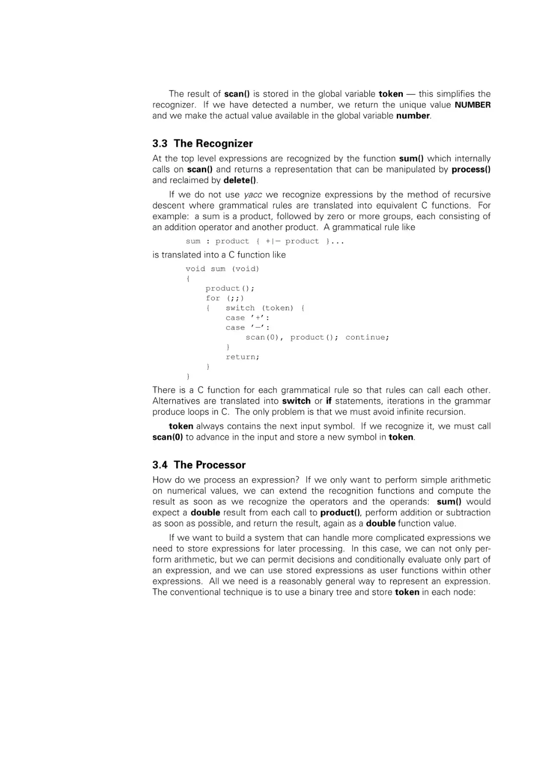 Recognizer
Processor