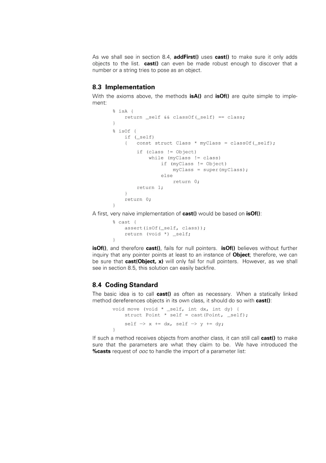 Implementation
Coding Standard