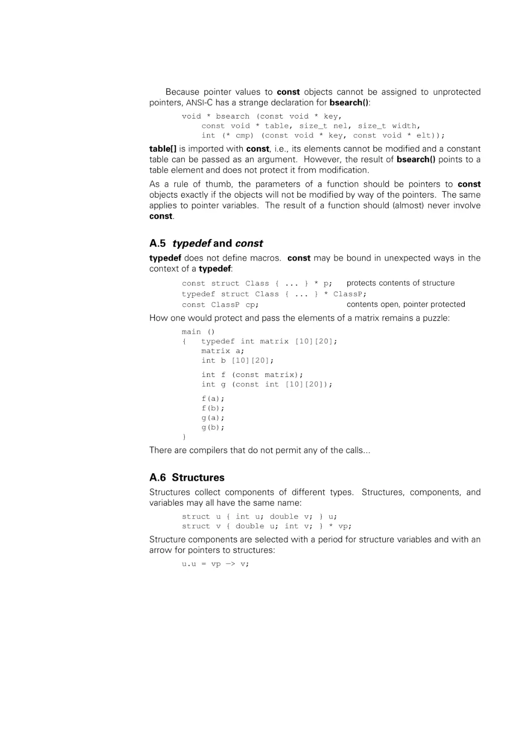 typedef & const
Structures