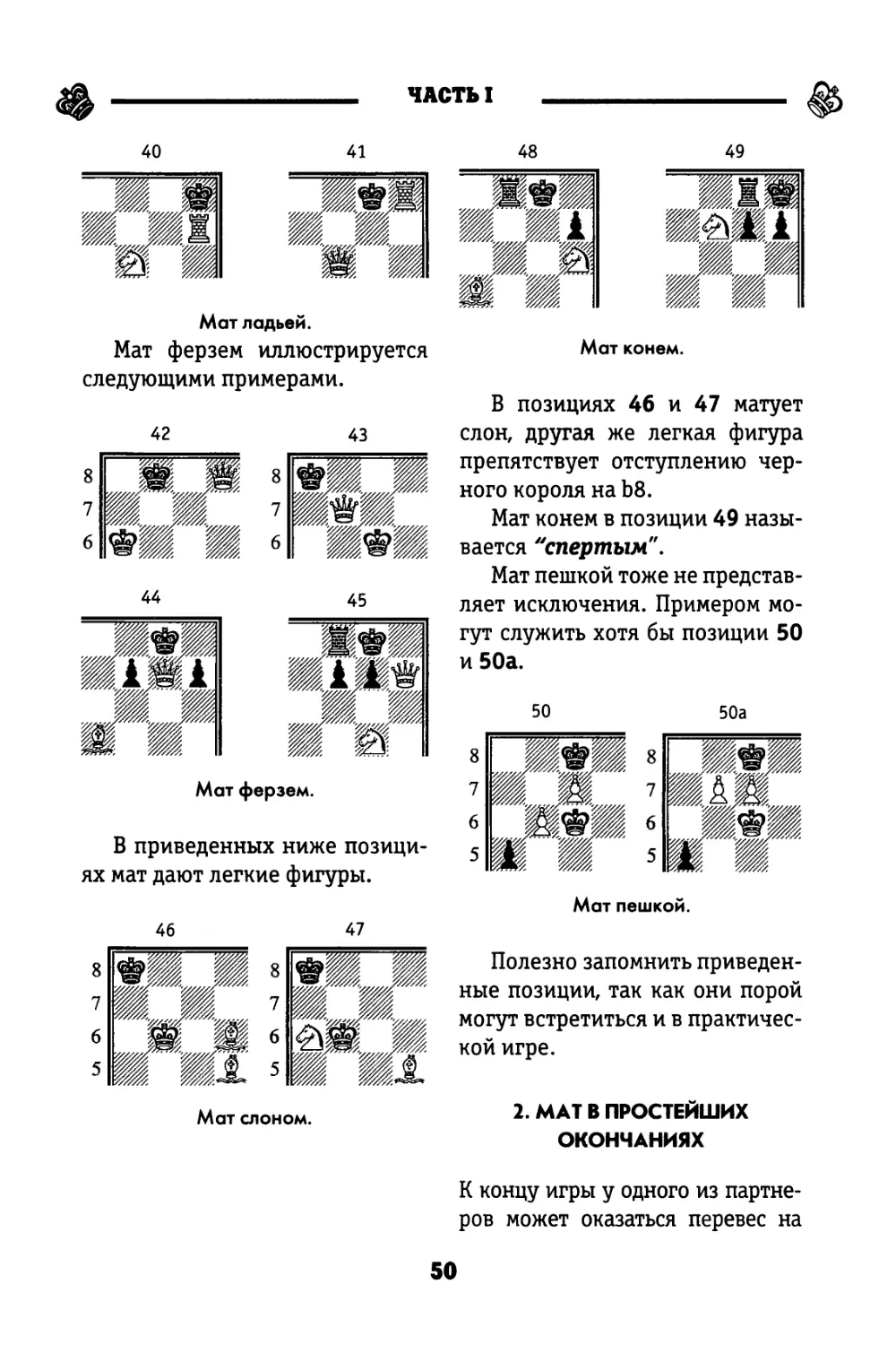 2. Мат в простейших окончаниях